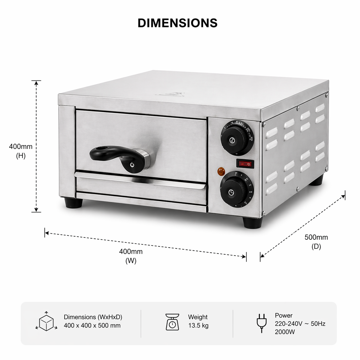 POP Elec HOME COOK Pizza Oven